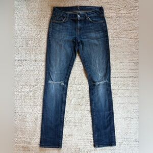 7 For All Mankind Roxanne Skinny Jeans, 25” waist